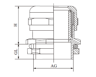 brass cable gland drawing(1)