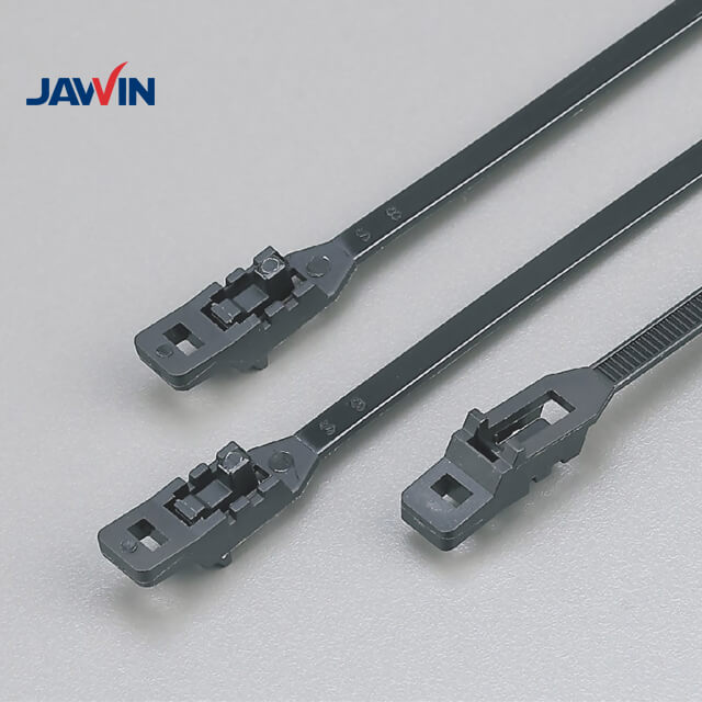 Double hole Releasable Nylon Cable Zip Ties